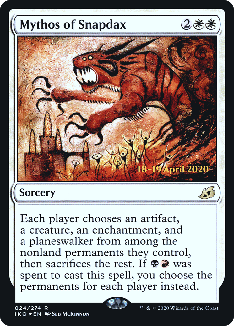Mythos of Snapdax  [Ikoria: Lair of Behemoths Prerelease Promos]