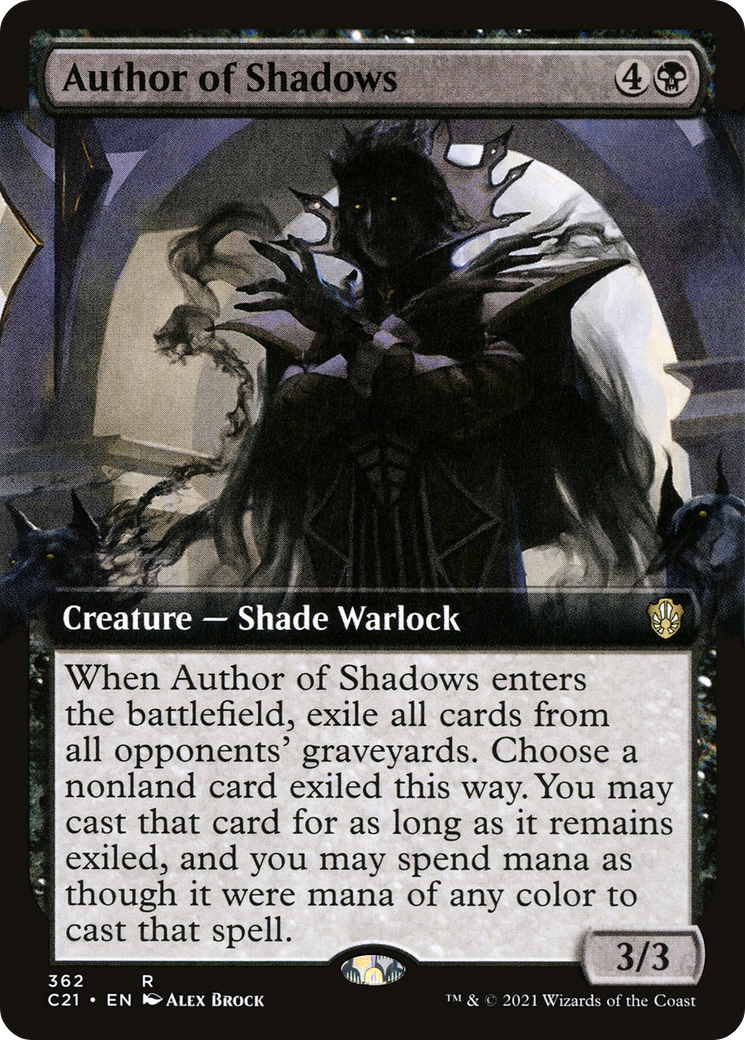 Author of Shadows (Extended) [Commander 2021]