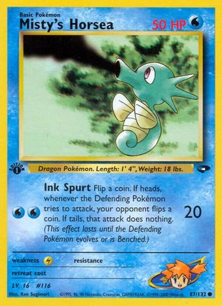 Misty's Horsea (87/132) [Gym Challenge Unlimited]