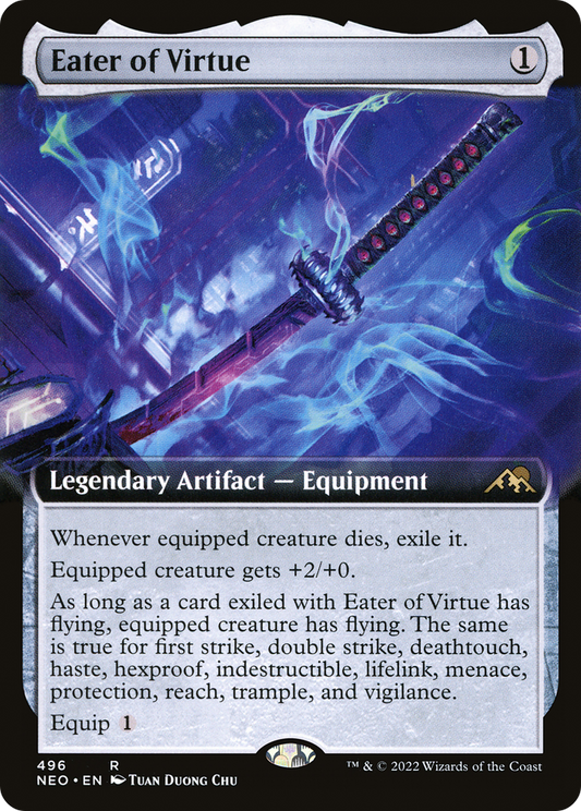 Eater of Virtue (Extended Art) [Kamigawa: Neon Dynasty]