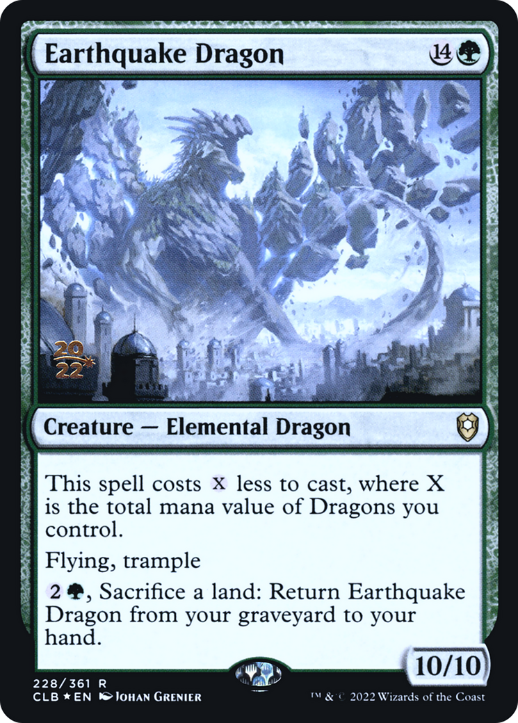 Earthquake Dragon [Commander Legends: Battle for Baldur's Gate Prerelease Promos]