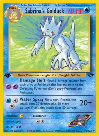 Sabrina's Golduck (30/132) [Gym Challenge Unlimited]