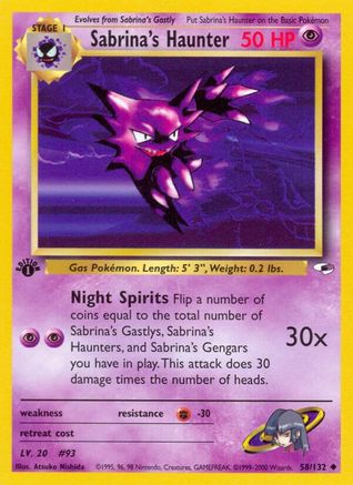 Sabrina's Haunter (58/132) [Gym Heroes Unlimited]
