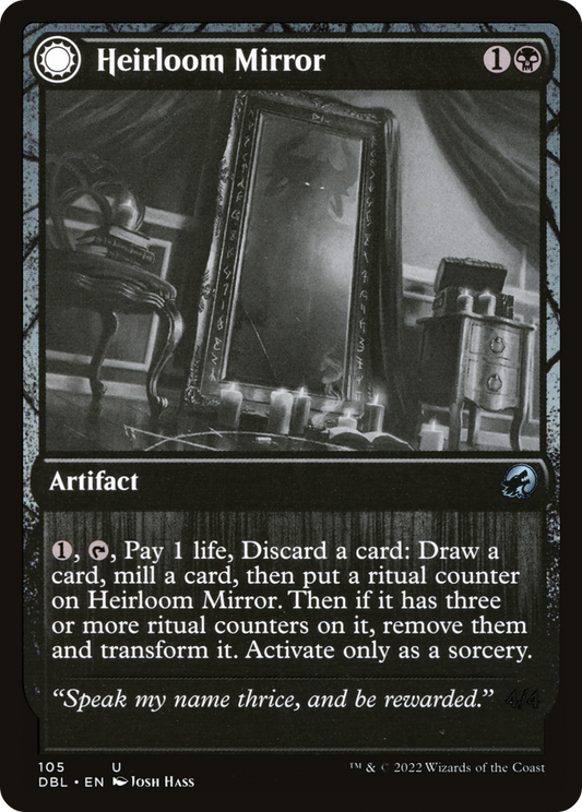 Heirloom Mirror // Inherited Fiend (DBL-105) - Innistrad: Double Feature: (Double Faced Transform)