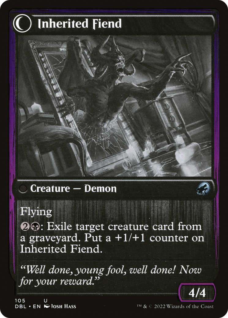 Heirloom Mirror // Inherited Fiend (DBL-105) - Innistrad: Double Feature: (Double Faced Transform)