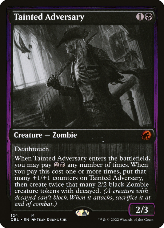 Tainted Adversary (DBL-124) - Innistrad: Double Feature Foil