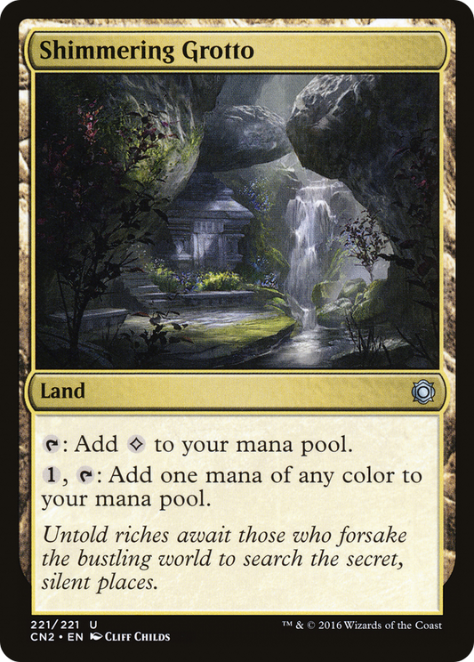 Shimmering Grotto (CN2-221) - Conspiracy: Take the Crown Foil