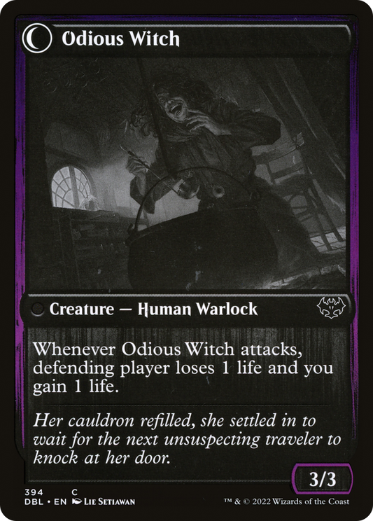 Ragged Recluse // Odious Witch (DBL-394) - Innistrad: Double Feature: (Double Faced Transform)