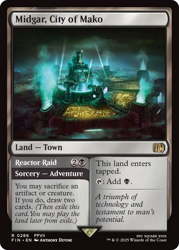 Midgar, City of Mako // Reactor Raid (FIN-286) - FINAL FANTASY Foil