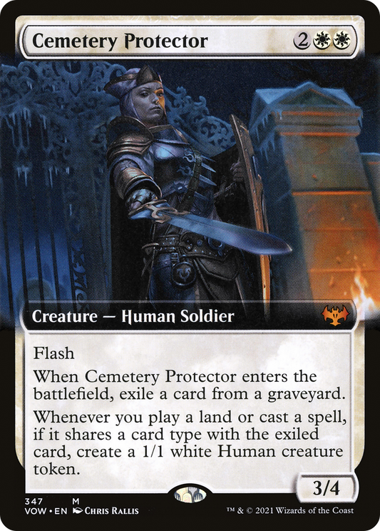 Cemetery Protector (VOW-347) - Innistrad: Crimson Vow: (Extended Art)