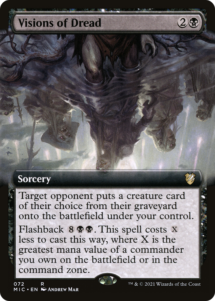 Visions of Dread (Extended) [Innistrad: Midnight Hunt Commander]