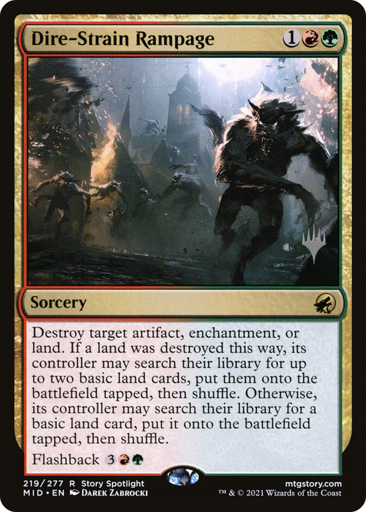 Dire-Strain Rampage (Promo Pack) [Innistrad: Midnight Hunt Promos]