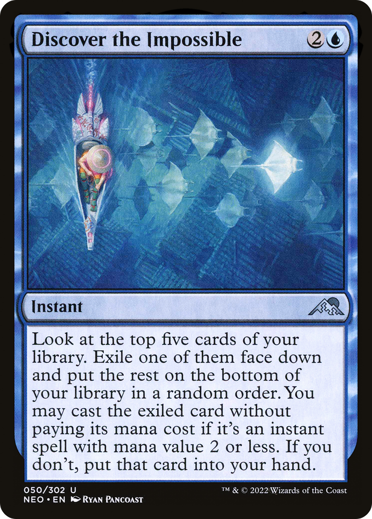 Discover the Impossible (NEO-050) - Kamigawa: Neon Dynasty Foil