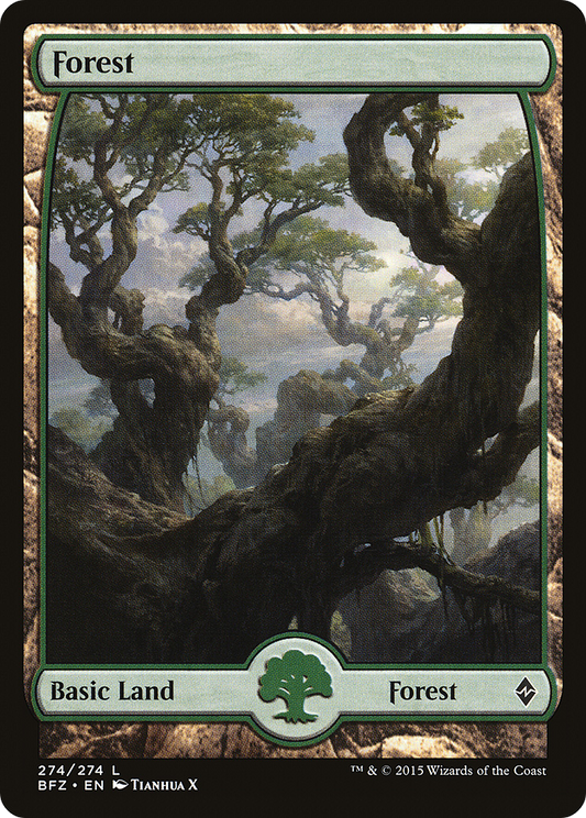 Forest (BFZ-274) - Battle for Zendikar Foil
