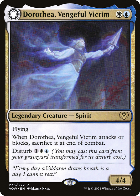 Dorothea, Vengeful Victim // Dorothea's Retribution (VOW-235) - Innistrad: Crimson Vow: (Double Faced Transform) Foil