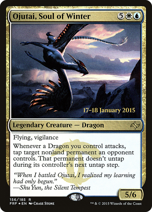 Ojutai, Soul of Winter  [Fate Reforged Prerelease Promos]