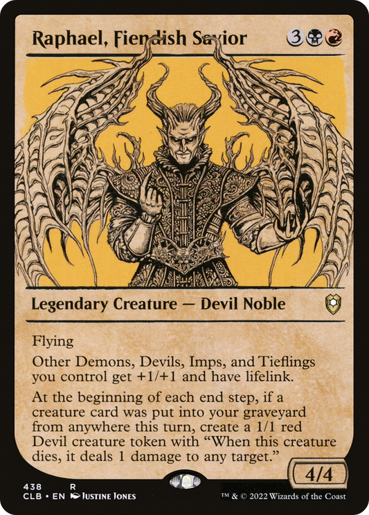 Raphael, Fiendish Savior (Showcase) [Commander Legends: Battle for Baldur's Gate]