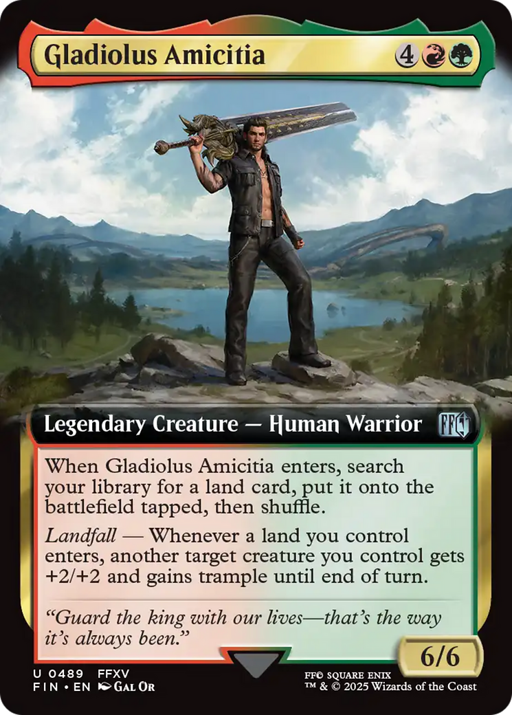 Gladiolus Amicitia (FIN-489) - FINAL FANTASY: (Extended Art) Foil
