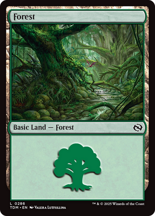 Forest (TDM-286) - Tarkir: Dragonstorm Foil