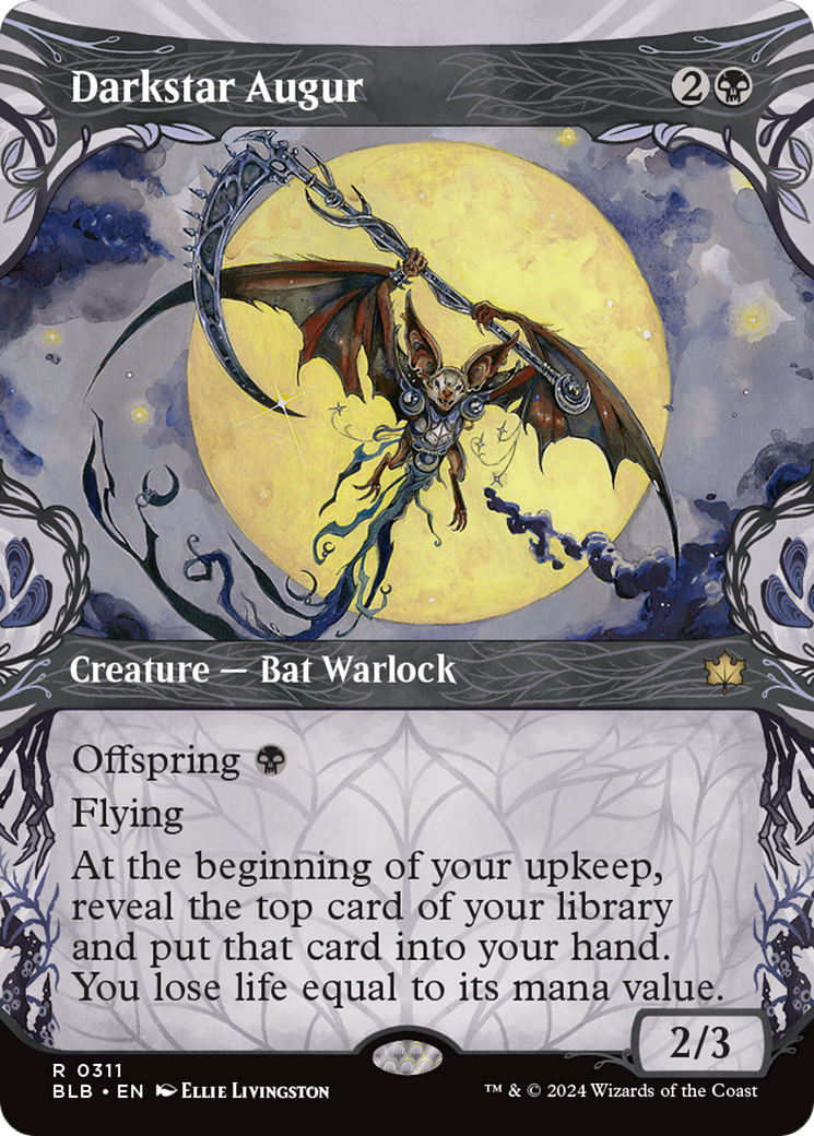 Darkstar Augur (BLB-311) - Bloomburrow: (Showcase) (Borderless)