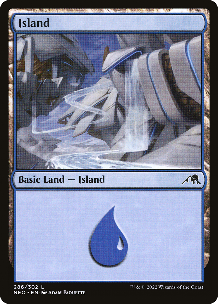 Island (NEO-286) - Kamigawa: Neon Dynasty Foil
