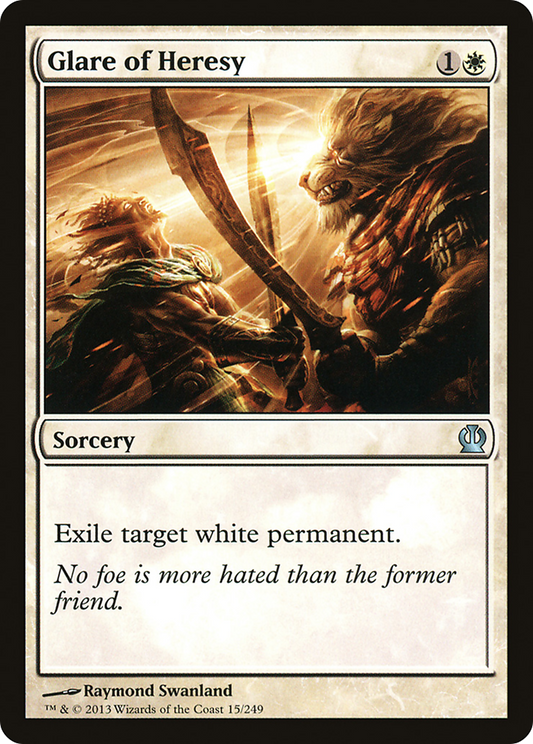 Glare of Heresy (THS-015) - Theros Foil