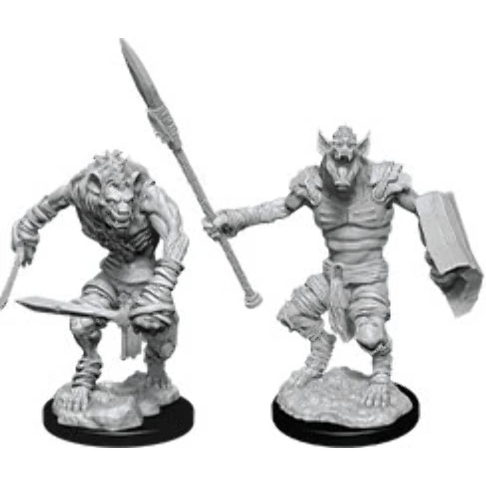 D&D Unpainted Minis - Gnoll & Gnoll Flesh Gnawer ( 90066 )