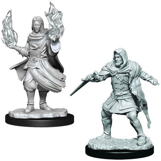 Critical Role Unpainted Minis - Hollow One Rogue and Sorcerer ( 90379 )