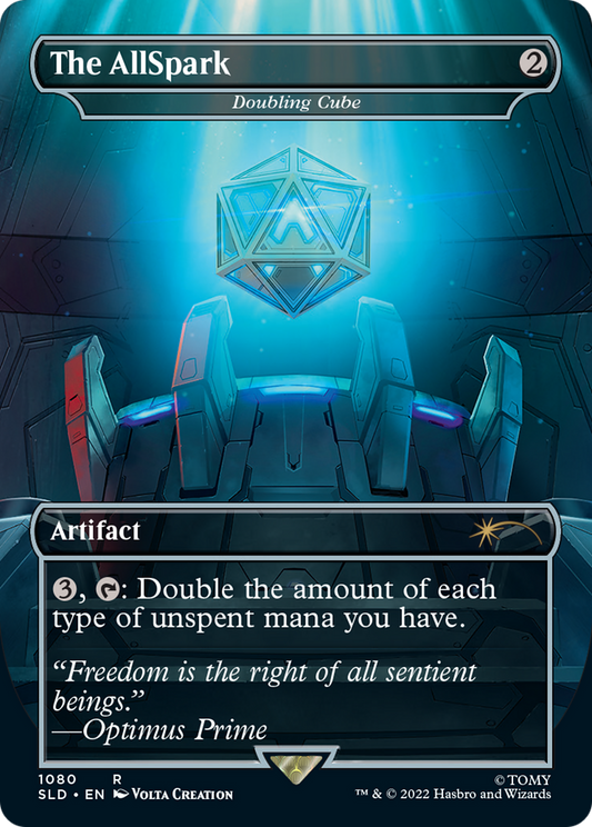 Doubling Cube - The AllSpark (Borderless Megatron) [Secret Lair Drop Series]