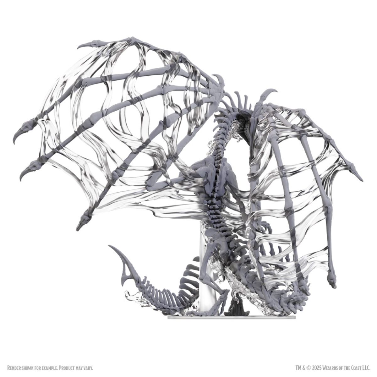 D&D Icons of the Realms: Black Dracolich - Unpainted