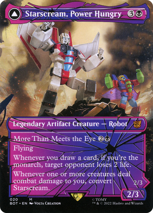 Starscream, Power Hungry // Starscream, Seeker Leader (Shattered Glass) [Universes Beyond: Transformers]