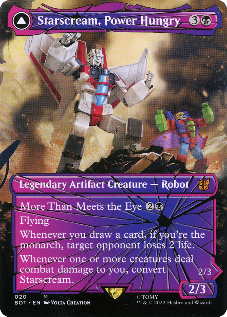 Starscream, Power Hungry // Starscream, Seeker Leader (Shattered Glass) [Universes Beyond: Transformers]