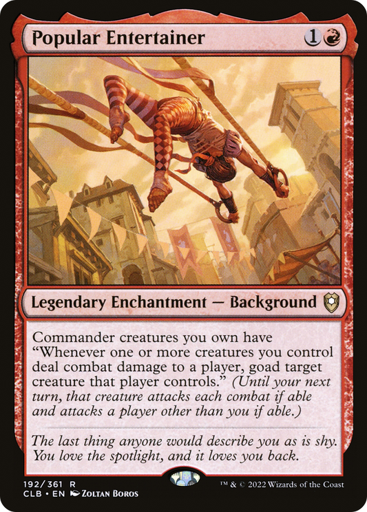 Popular Entertainer (CLB-192) - Commander Legends: Battle for Baldur's Gate