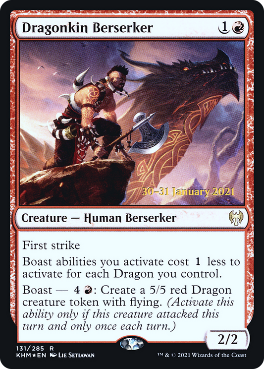 Dragonkin Berserker  [Kaldheim Prerelease Promos]