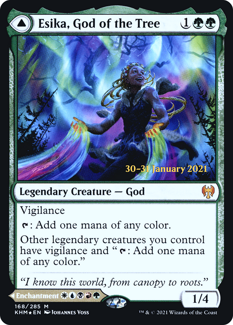 Esika, God of the Tree // The Prismatic Bridge  [Kaldheim Prerelease Promos]