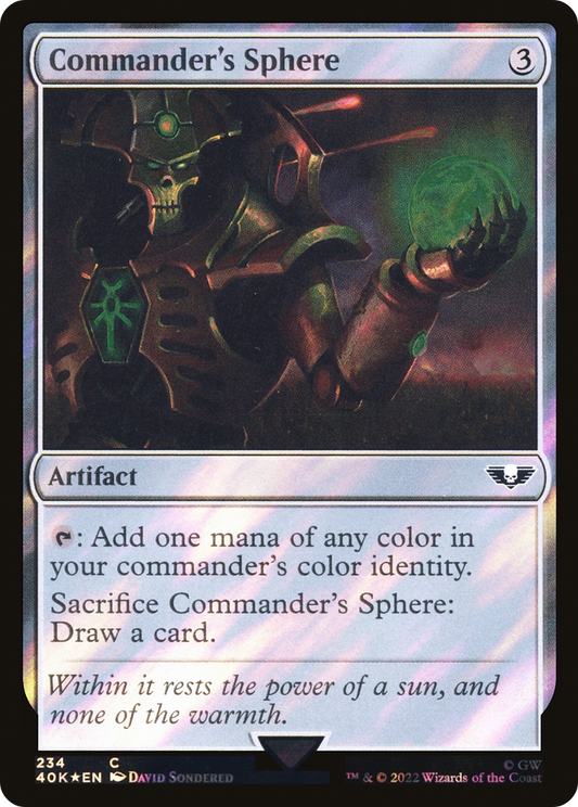 Commander's Sphere (234) (Surge Foil) [Universes Beyond: Warhammer 40,000]