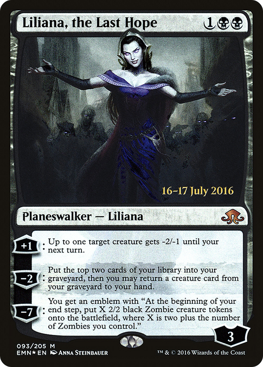 Liliana, the Last Hope  [Eldritch Moon Prerelease Promos]