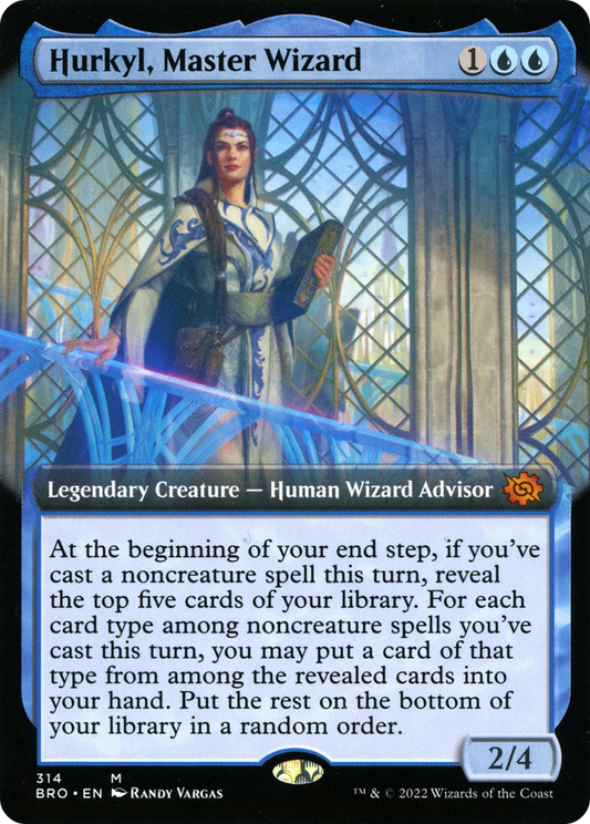 Hurkyl, Master Wizard (BRO-314) - The Brothers' War: (Extended Art) Foil