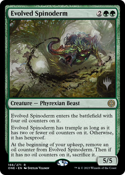Evolved Spinoderm (PPONE-166P) - Phyrexia: All Will Be One Promos Foil