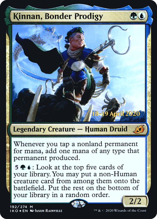 Kinnan, Bonder Prodigy  [Ikoria: Lair of Behemoths Prerelease Promos]