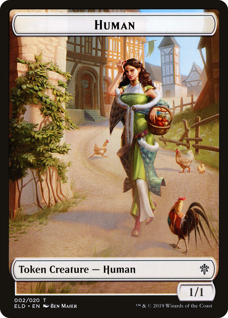 Human (ELD-002) - Throne of Eldraine Tokens Foil