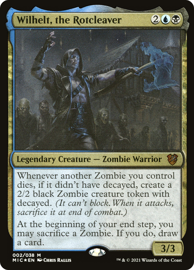 Wilhelt, the Rotcleaver (MIC-002) - Midnight Hunt Commander Display Commanders Etched Foil