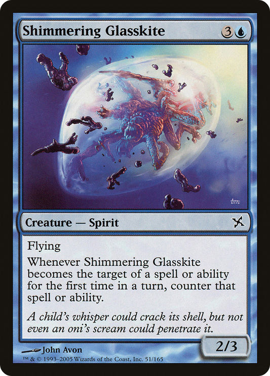 Shimmering Glasskite (BOK-051) - Betrayers of Kamigawa Foil