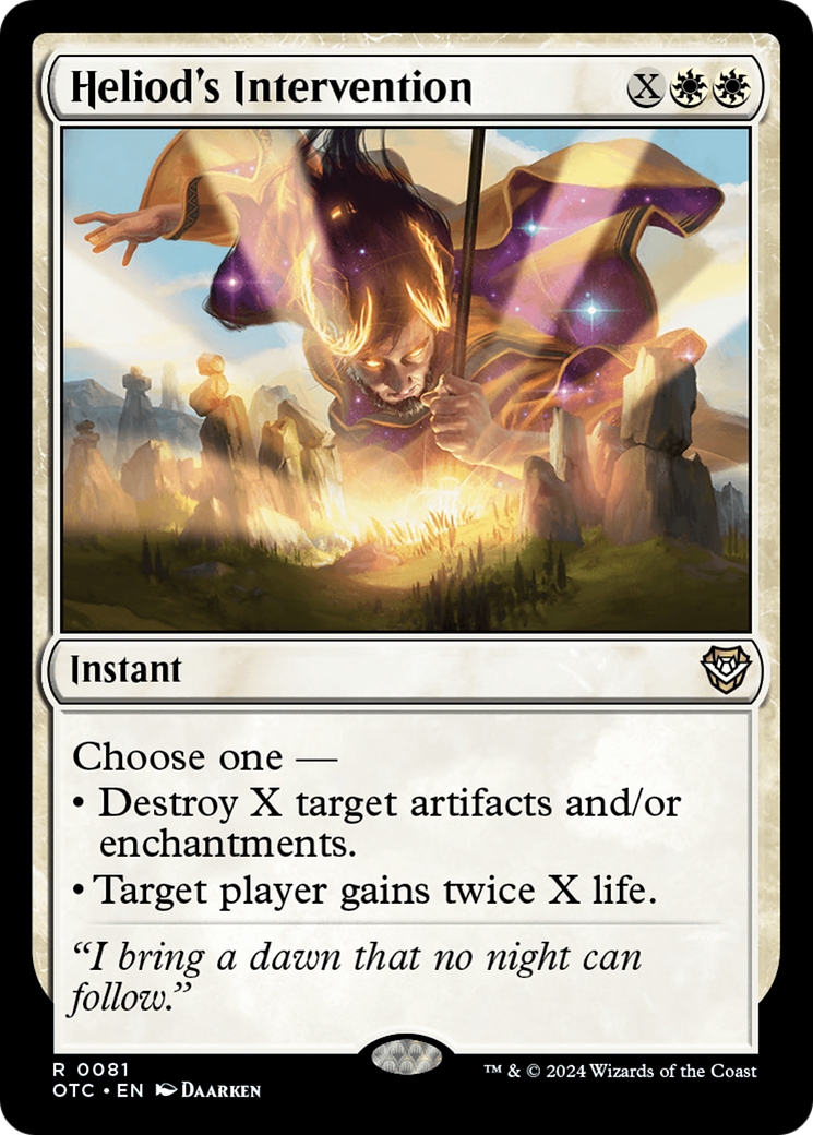 Heliod's Intervention [Outlaws of Thunder Junction Commander]