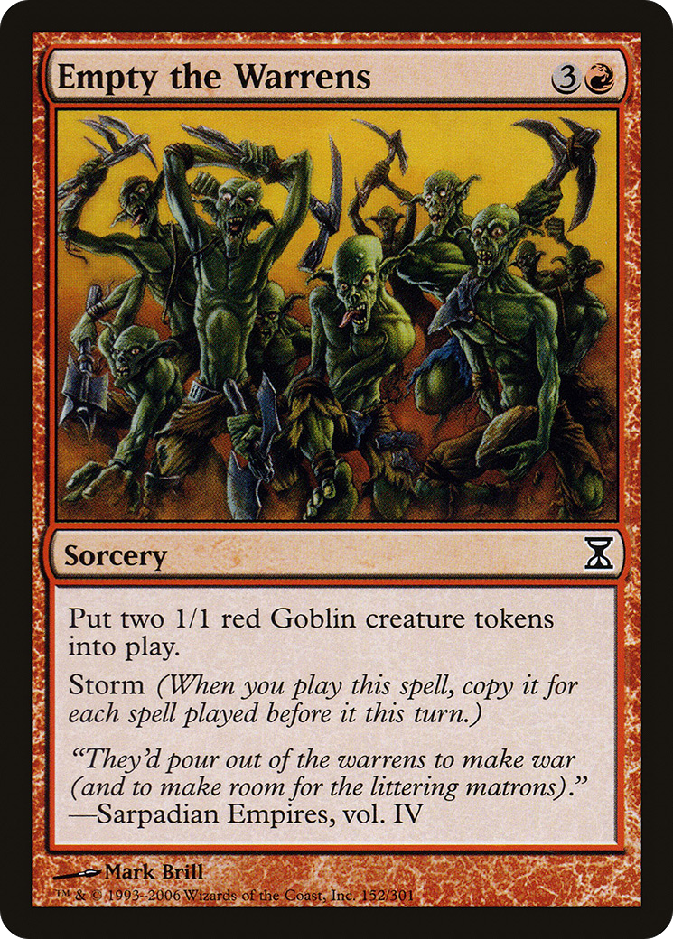 Empty the Warrens (TSP-152) - Time Spiral Foil