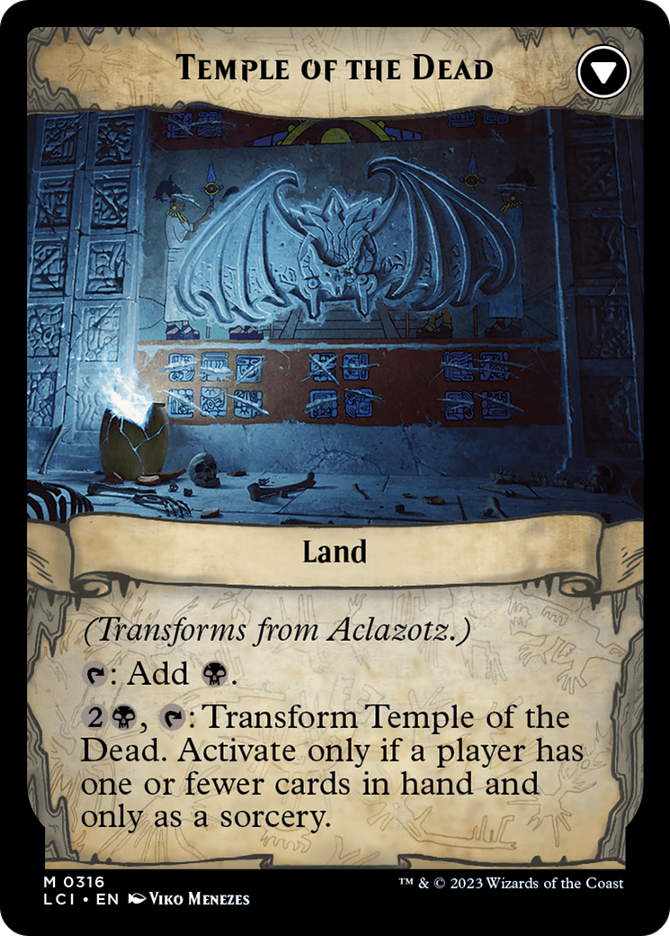 Aclazotz, Deepest Betrayal // Temple of the Dead (LCI-316) - The Lost Caverns of Ixalan: (Showcase)