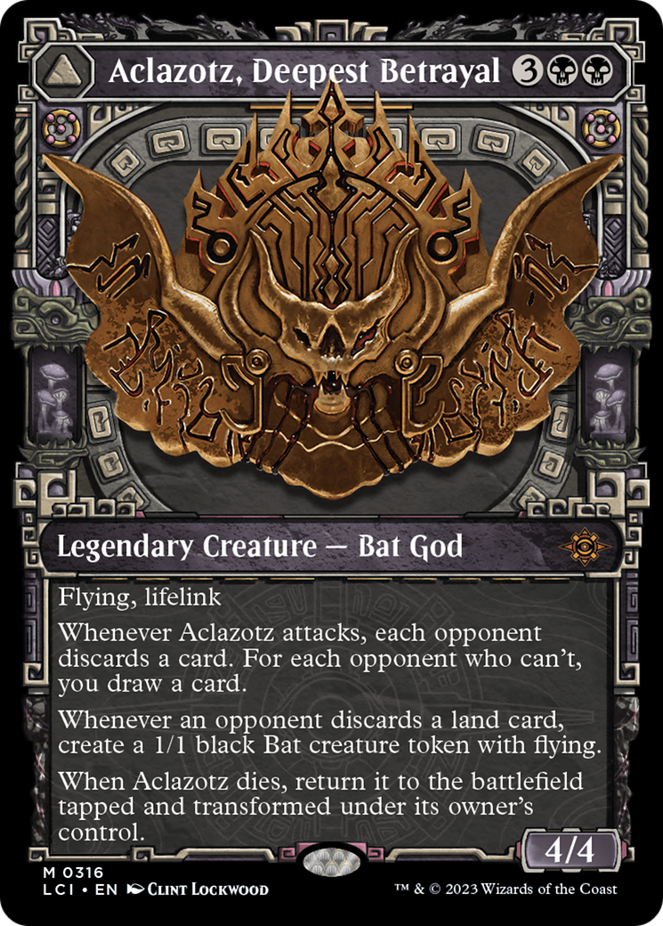 Aclazotz, Deepest Betrayal // Temple of the Dead (LCI-316) - The Lost Caverns of Ixalan: (Showcase) Foil