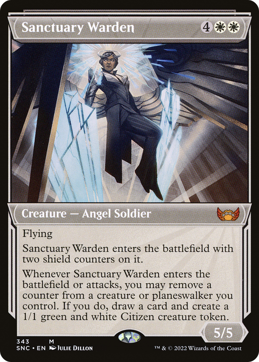 Sanctuary Warden (SNC-343) - Streets of New Capenna: (Showcase) Foil