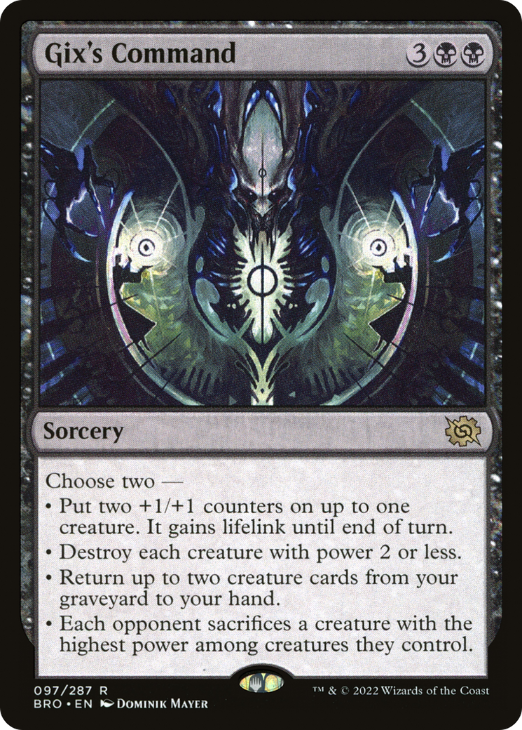 Gix's Command (BRO-097) - The Brothers' War Foil