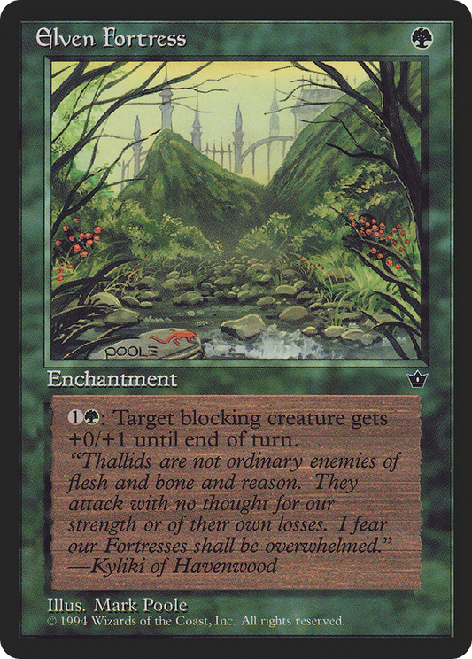 Elven Fortress (Mark Poole) [Fallen Empires]